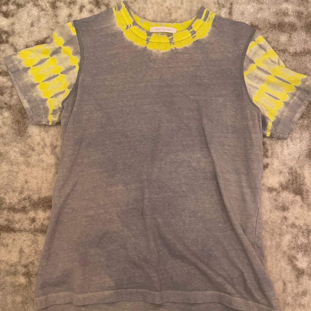 John Elliot Yellow Tie Dye Shirt
